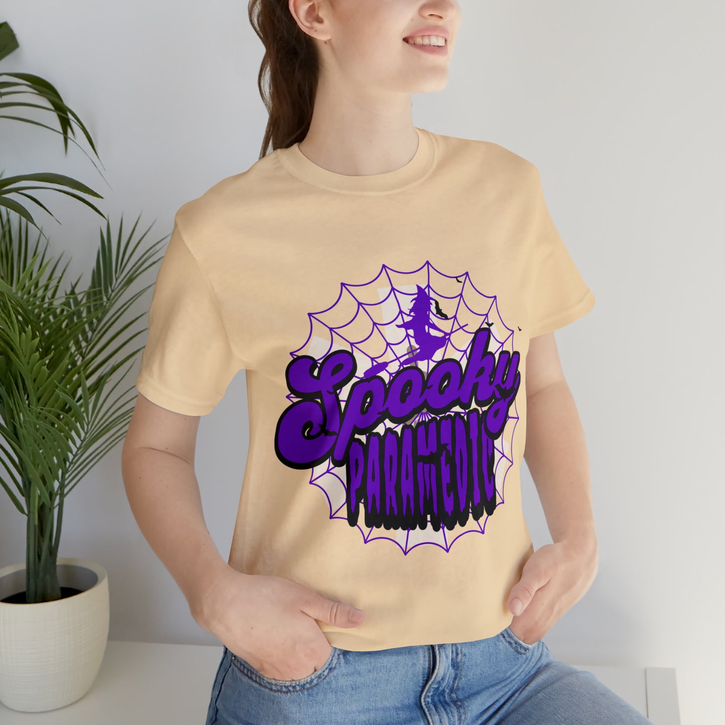 Fun Halloween Paramedic Shirt, Halloween shirt, Purple Spooky Paramedic shirt, Paramedic gift