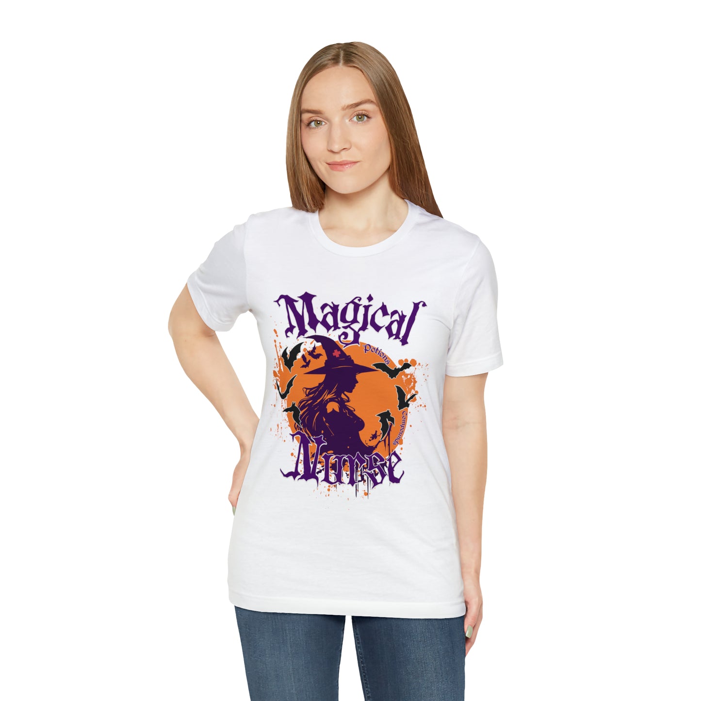 Magical Nurse Halloween short sleeved shirt