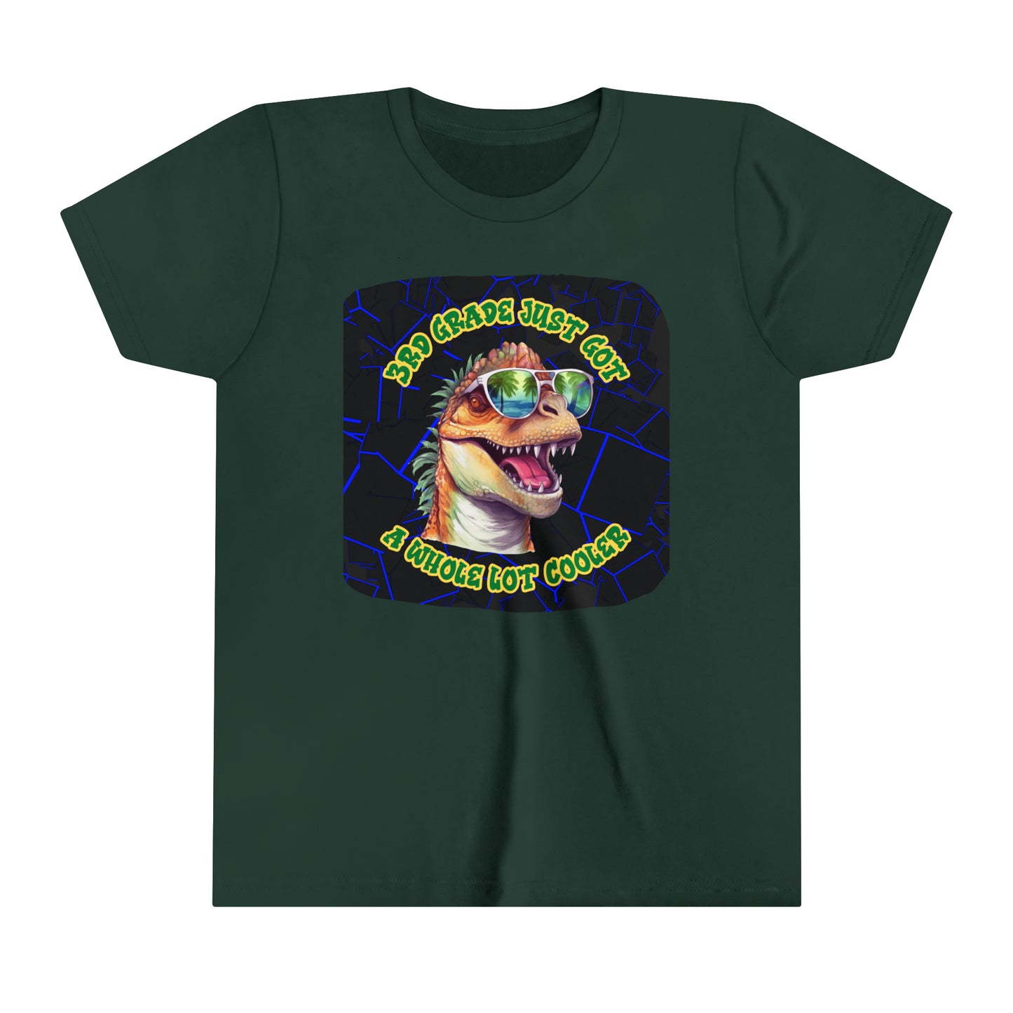 Kids back to school Tee, T-Rex Tee, T-rex T-shirt, Cool Kid Tee, School Tee, 3rd Grade Tee