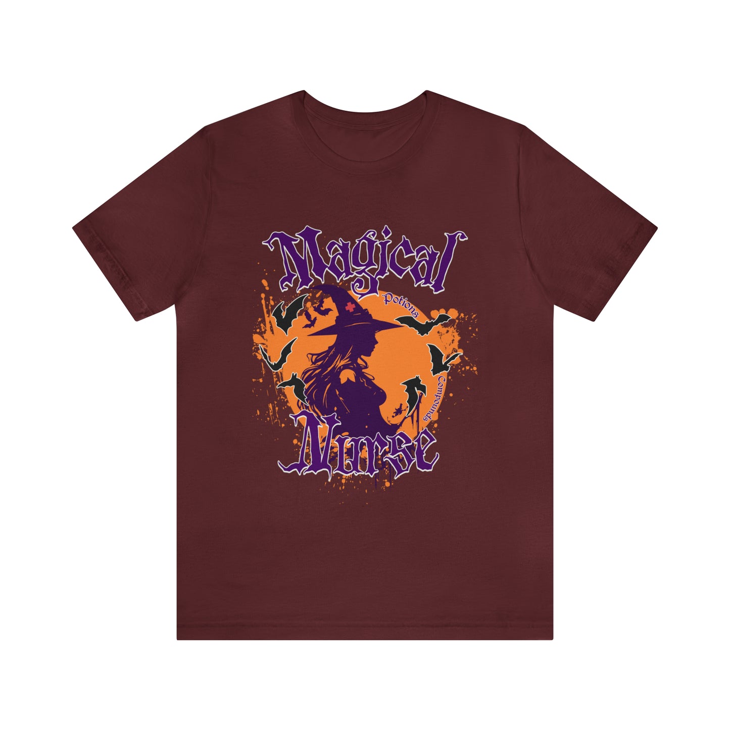 Magical Nurse Halloween short sleeved shirt