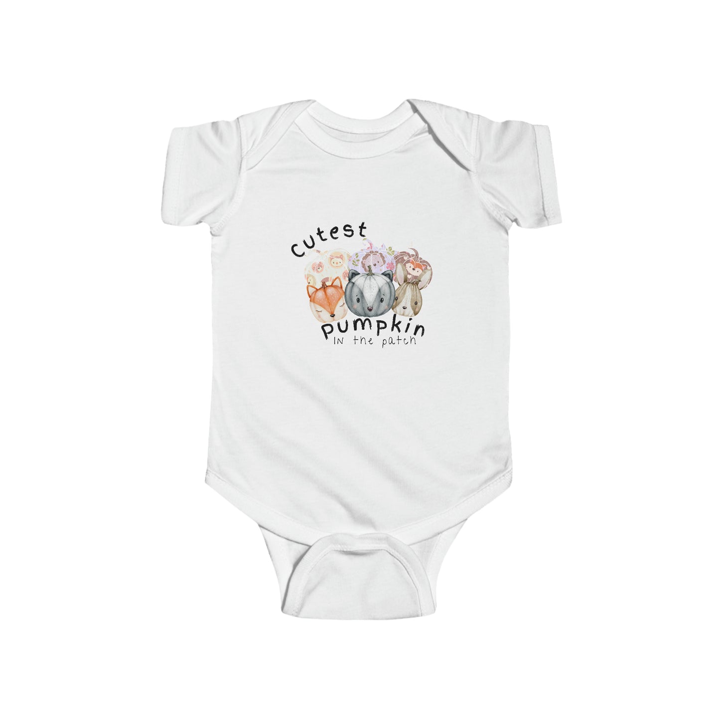 Copy of Copy of Cutest Pumpkin in the Patch Bodysuit, Cute pumpkin Onesie, Unisex Pumpkin Bodysuit, Hedgehog, Bunny, Fox