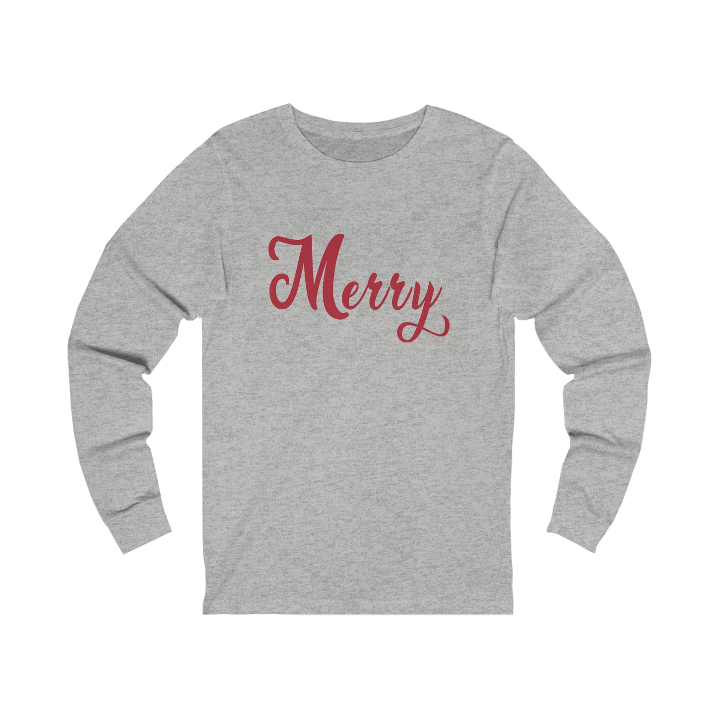 Red Merry Unisex Jersey Long Sleeve Tee