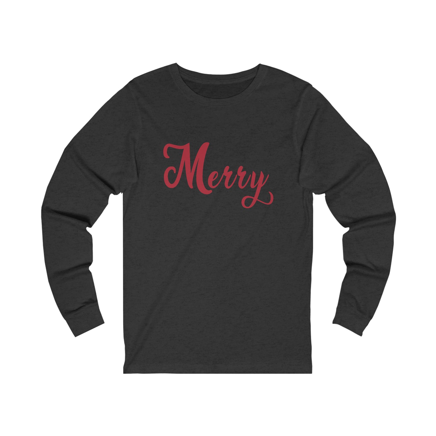 Red Merry Unisex Jersey Long Sleeve Tee