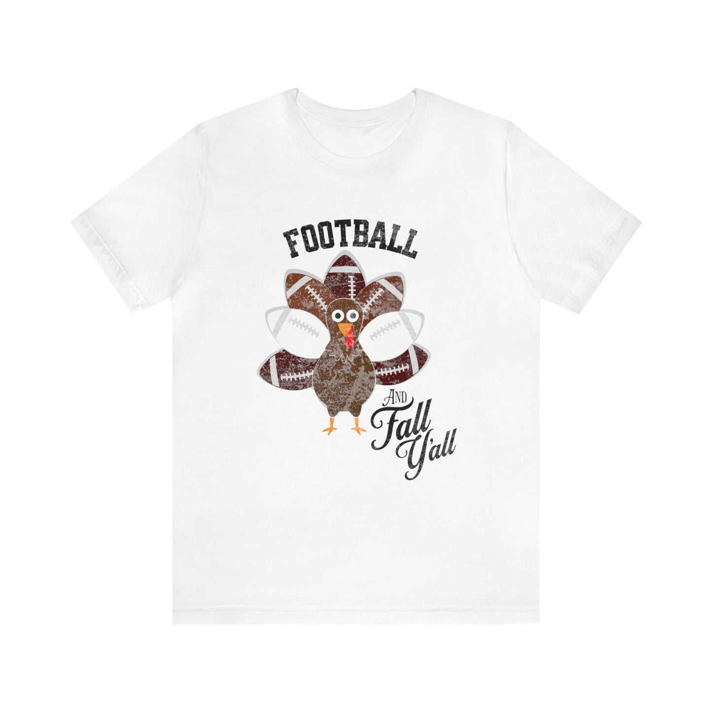 Vintage Dark Red and White Football and Fall Short Sleeve Tee, Football and turkey shirt, Texas A&M