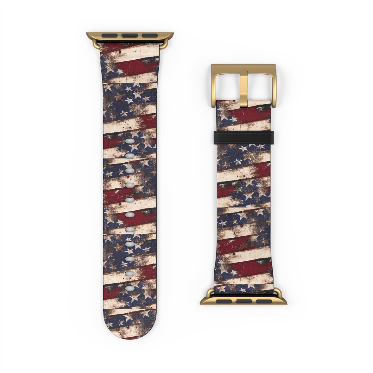 Distressed American Flag Apple Watch Band