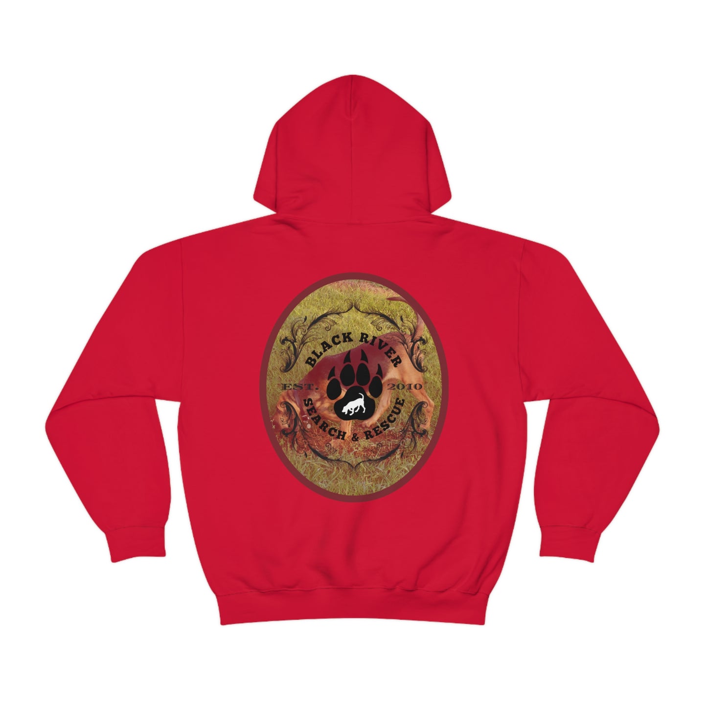 Black River Search & Rescue Logo with Lucy Unisex Heavy Blend™ Hooded Sweatshirt