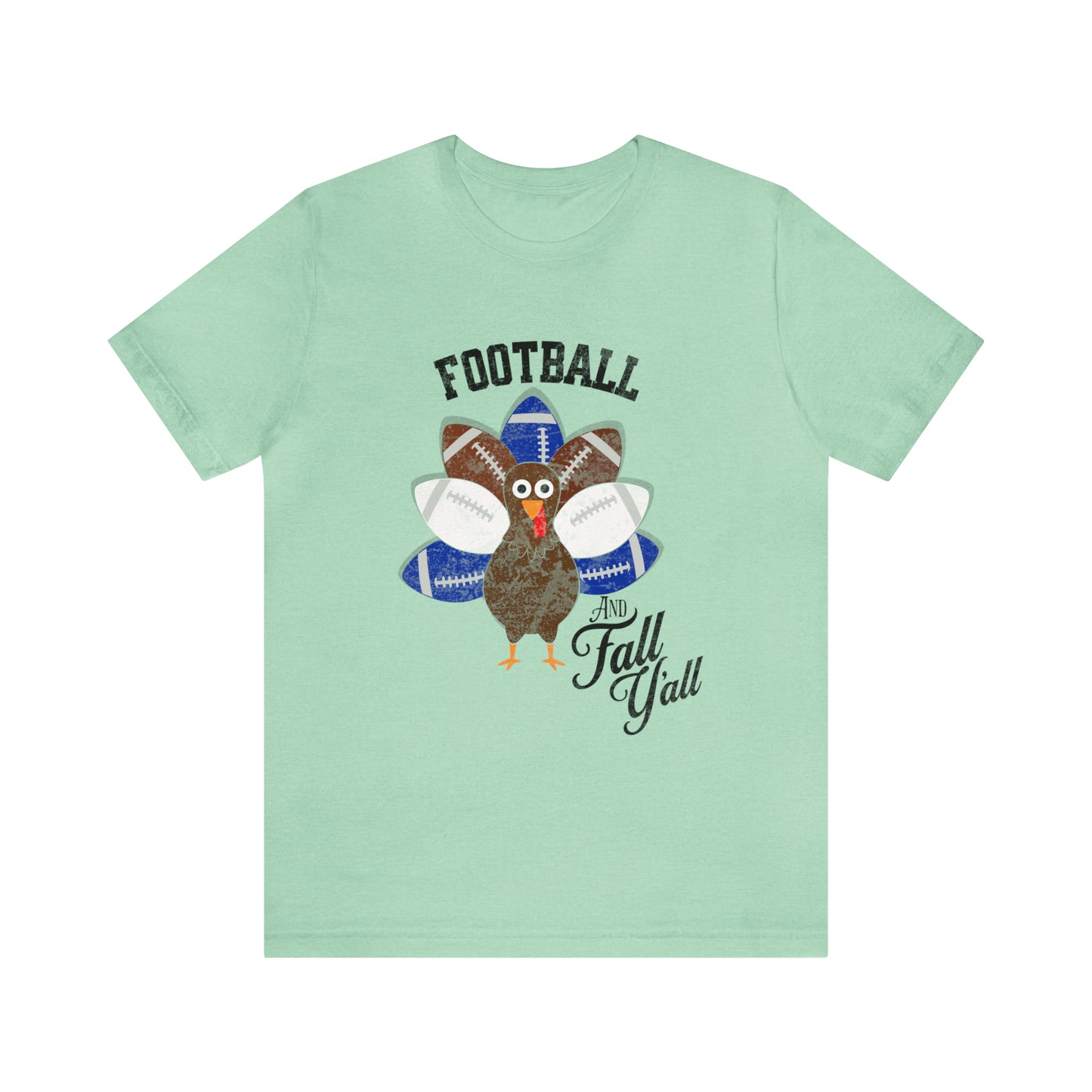 Vintage Blue and White Football Short Sleeve Tee, Football and turkey shirt, Kentucky