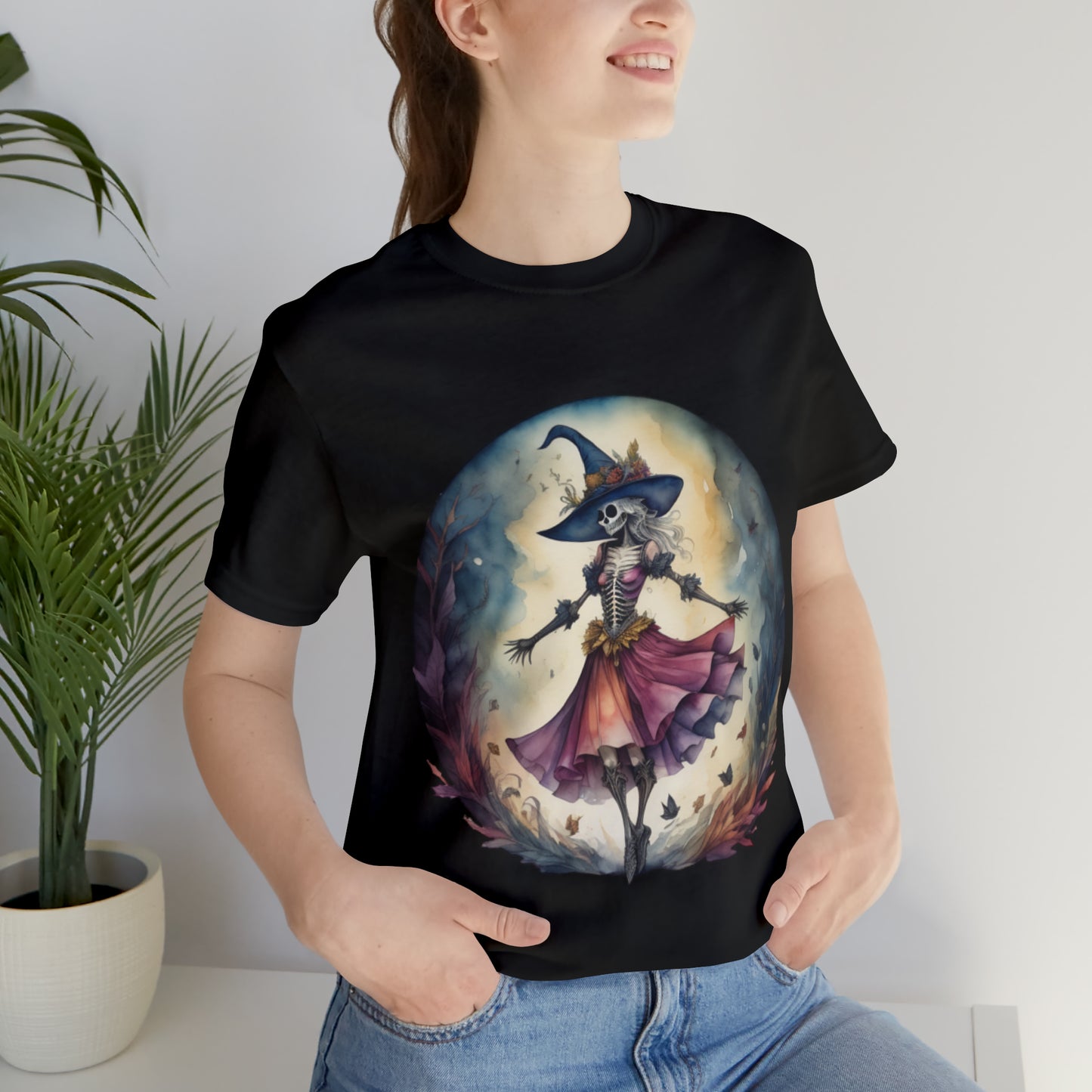 Vintage Halloween Dancing Witch Shirt, Halloween shirt, Dancer shirt, Dancing in the Moon shirt