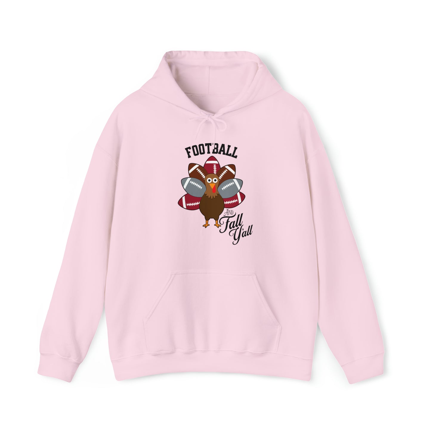 Custom Crimson and Gray Football and Fall Hooded Sweatshirt