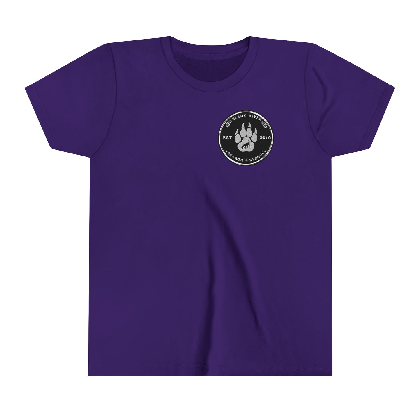 Black River Search & Rescue Black Logo Youth Short Sleeve Tee