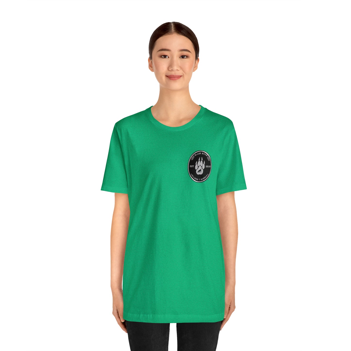 Black River logo black Short Sleeve Tee