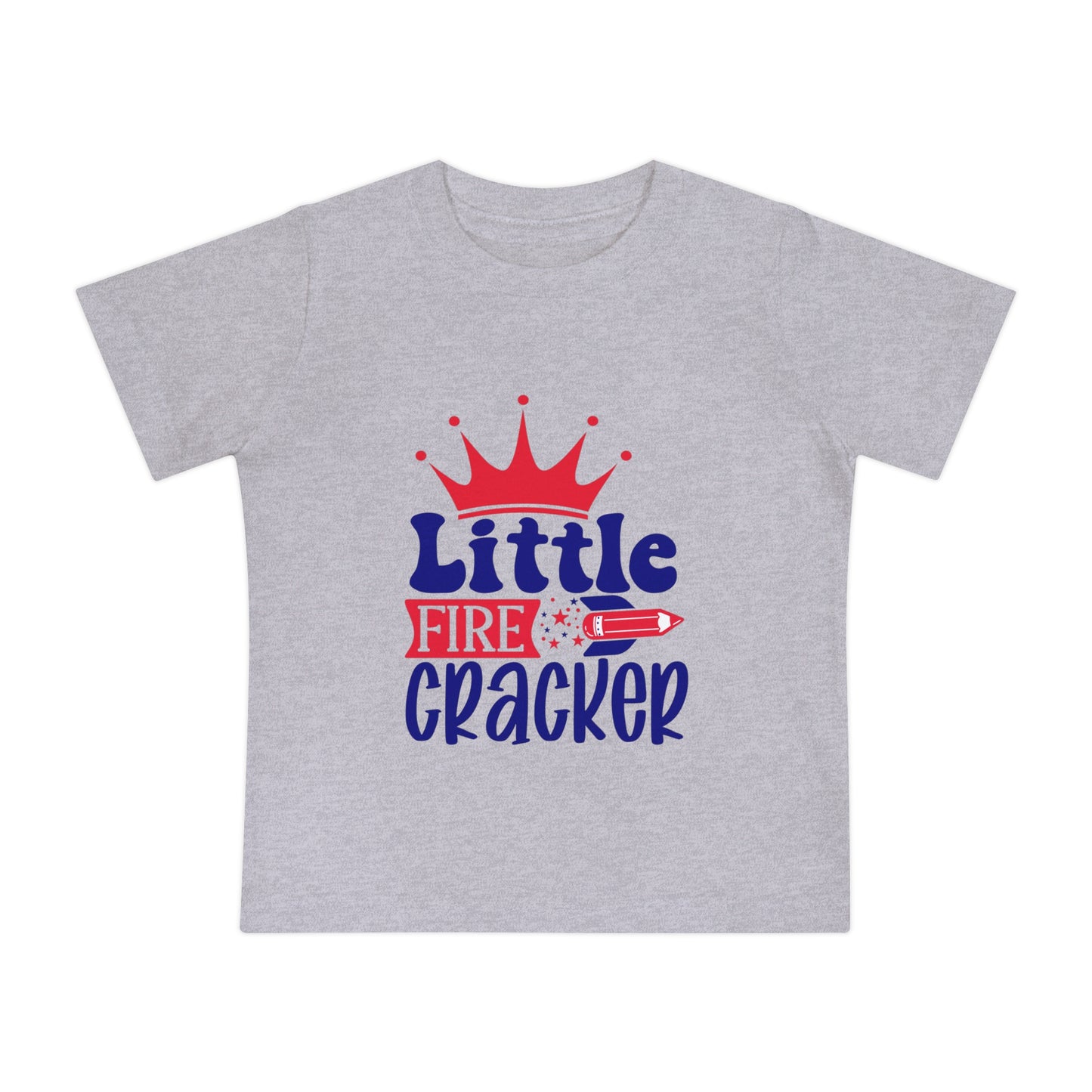 Little firecracker 4th of July Baby Short Sleeve T-Shirt Patriotic