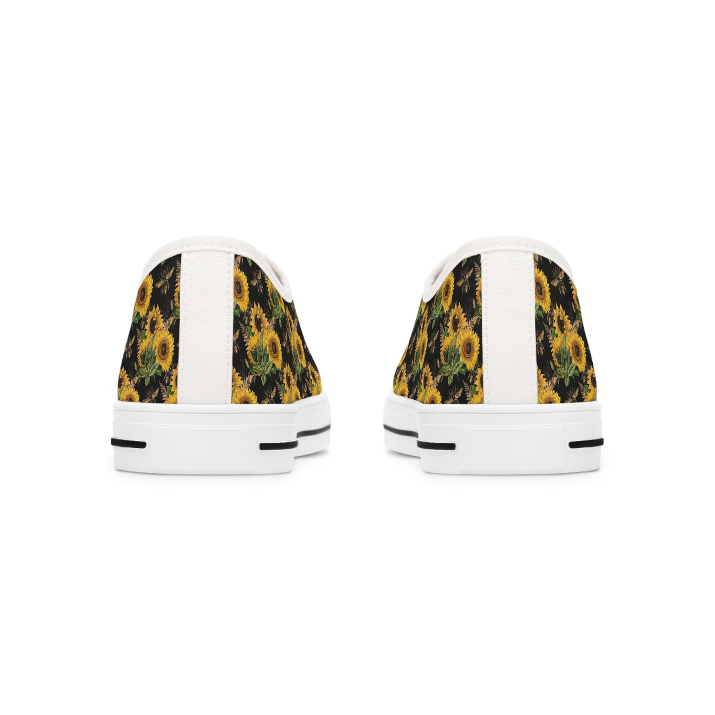 Women's Low Top Sunflower and Bee Sneakers