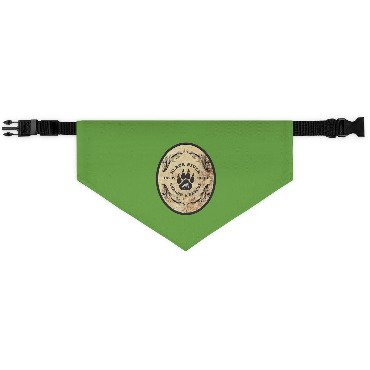 Black River Search & Rescue Logo Pet Bandana Collar