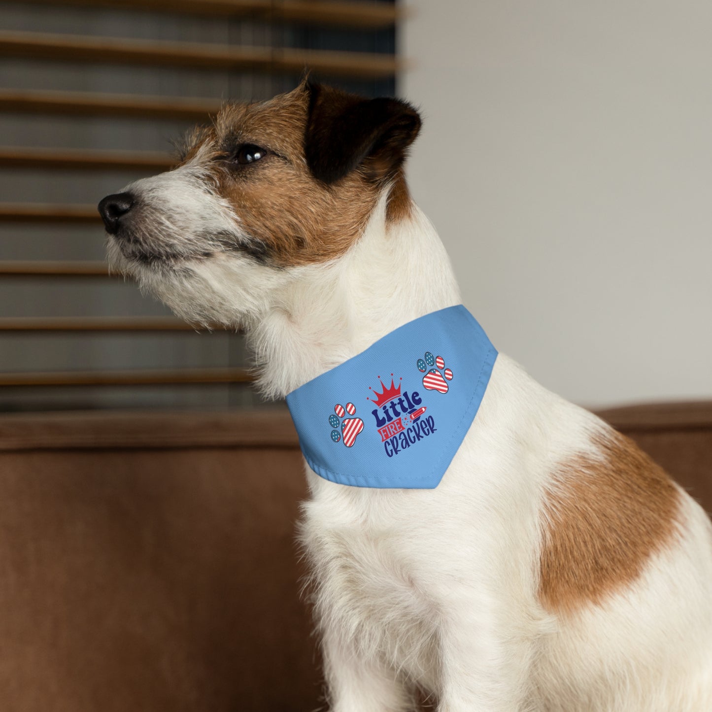 Pet Bandana Collar Little Firecracker July 4th Patriotic