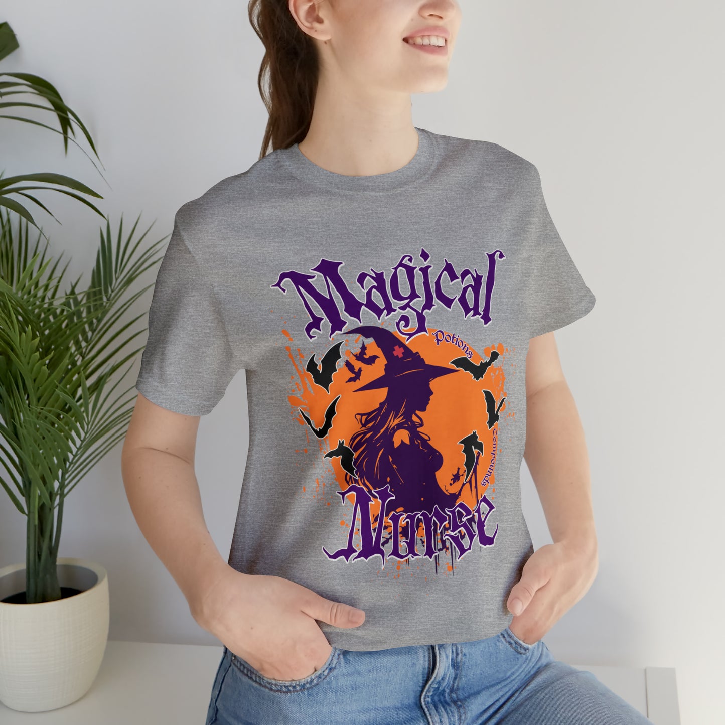 Magical Nurse Halloween short sleeved shirt