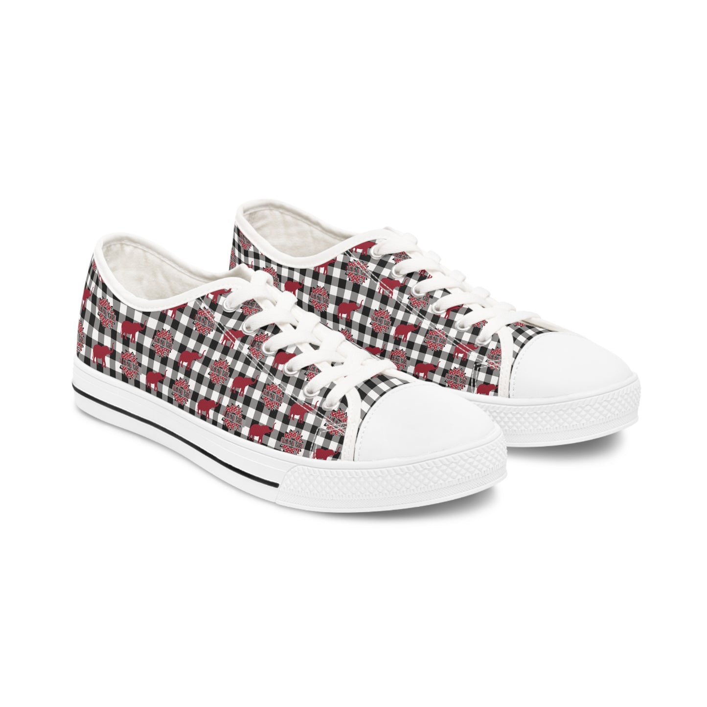 Alabama Girl Print sneaker Black Gingham