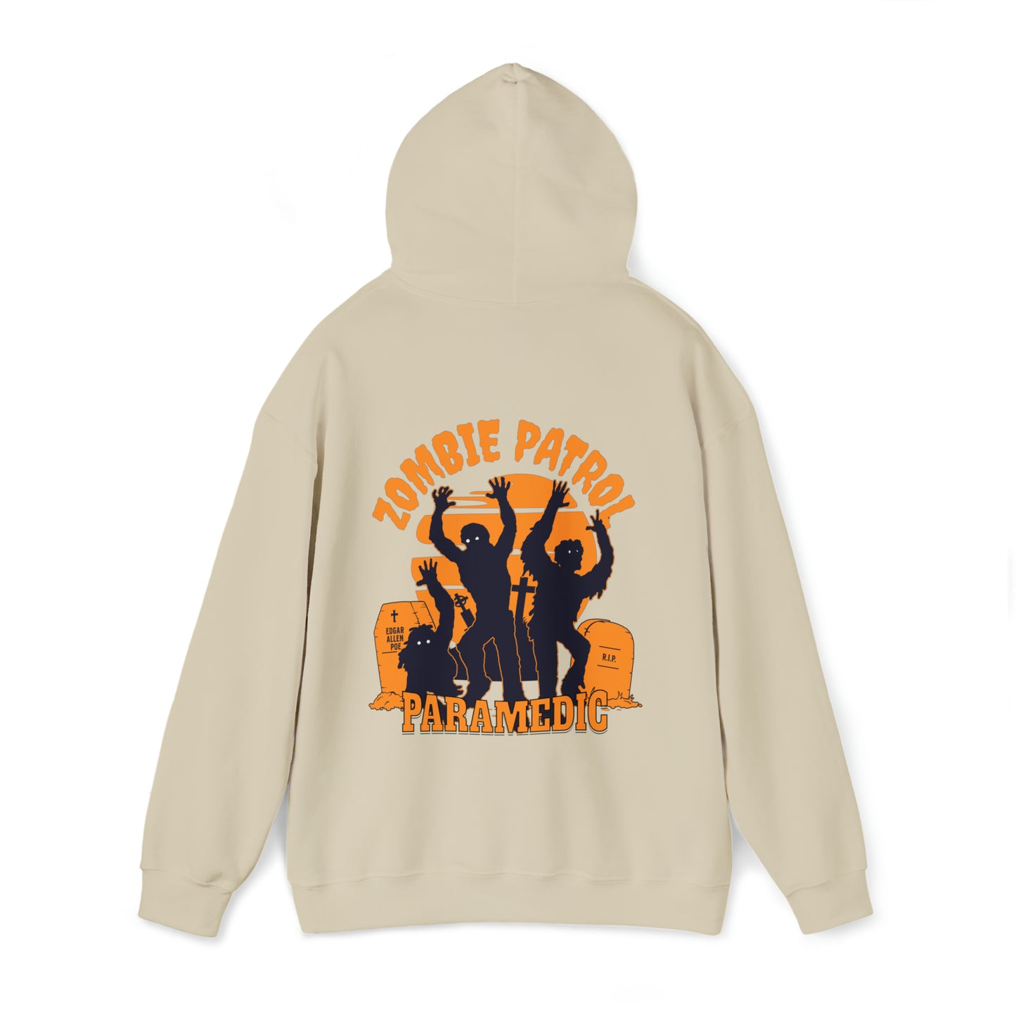 Zombie Patrol Paramedic Halloween Hooded Sweatshirt