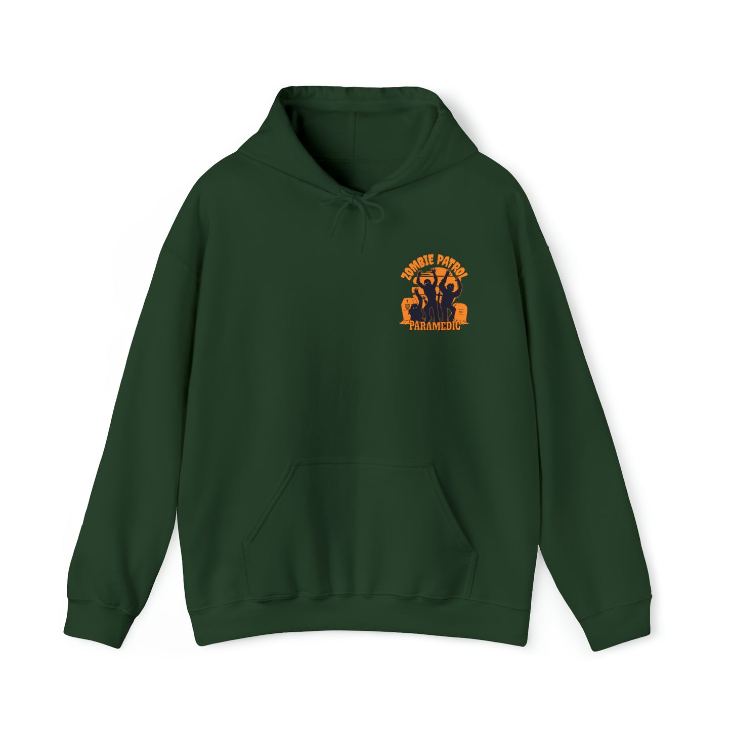 Zombie Patrol Paramedic Halloween Hooded Sweatshirt