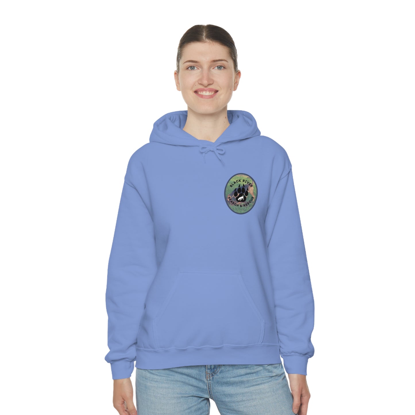 Black River Search & Rescue Logo with Lucy Unisex Heavy Blend™ Hooded Sweatshirt