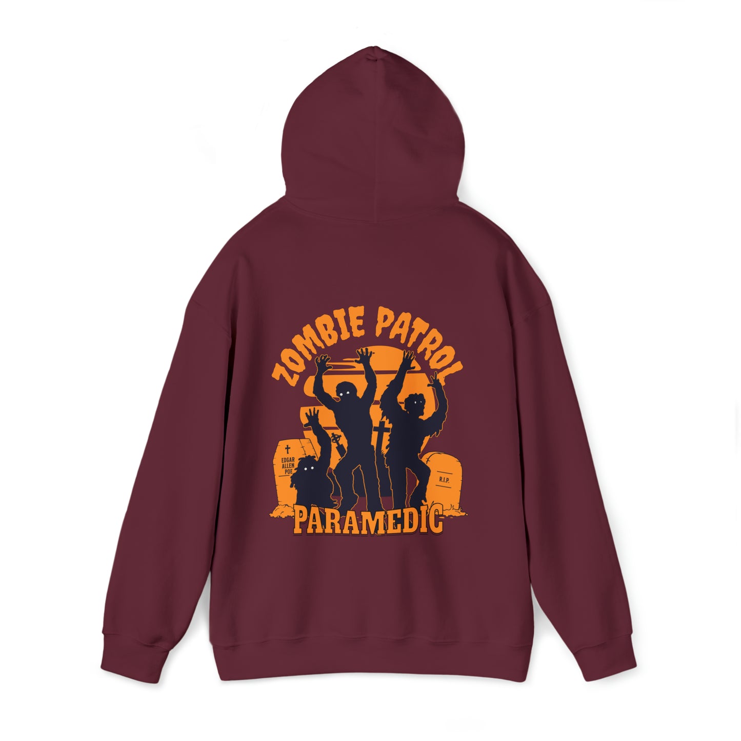 Zombie Patrol Paramedic Halloween Hooded Sweatshirt