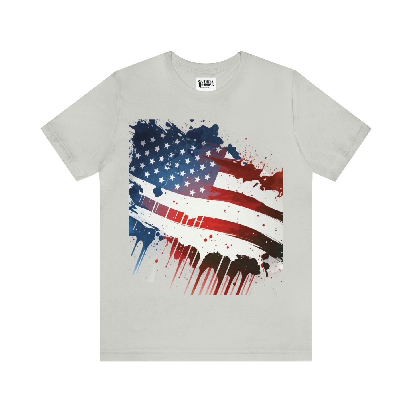 American Flag Unisex Jersey Short Sleeve Tee Patriotic July 4th