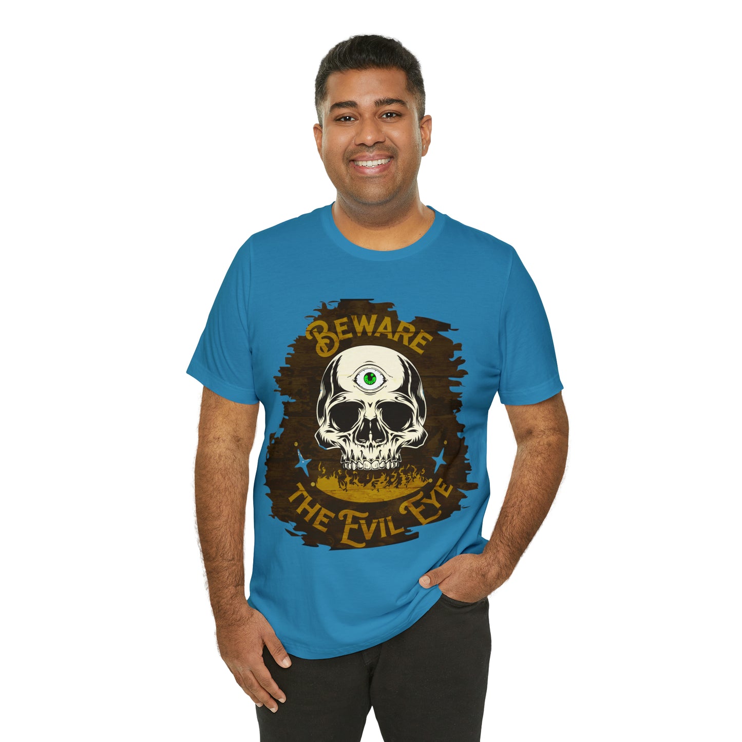 Green Evil Eye Halloween Shirt, Halloween shirt, Skull Shirt