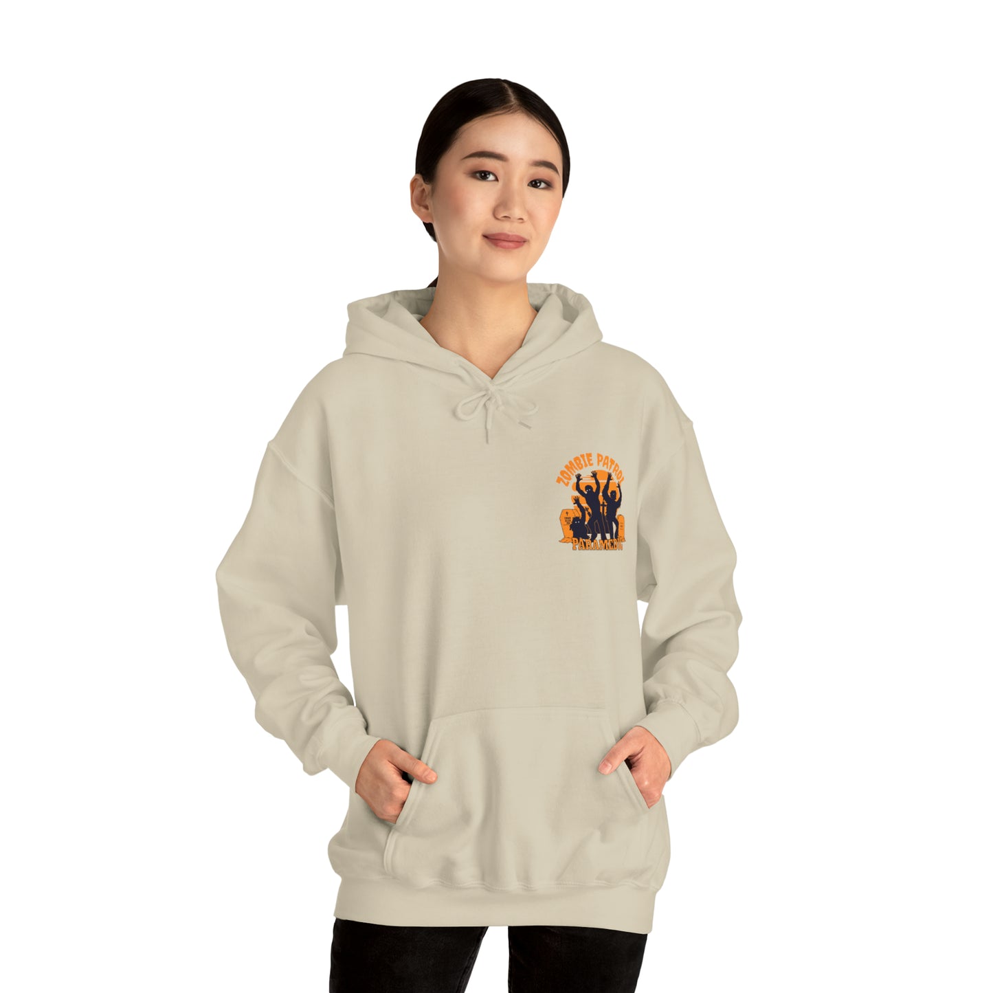 Zombie Patrol Paramedic Halloween Hooded Sweatshirt