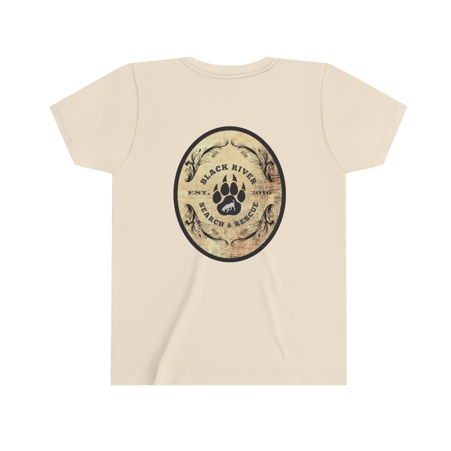 Black River Search & Rescue Logo Youth Short Sleeve Tee