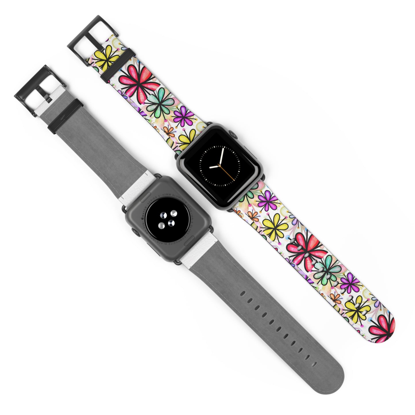 Retro flower multicolor Apple Watch Band floral
