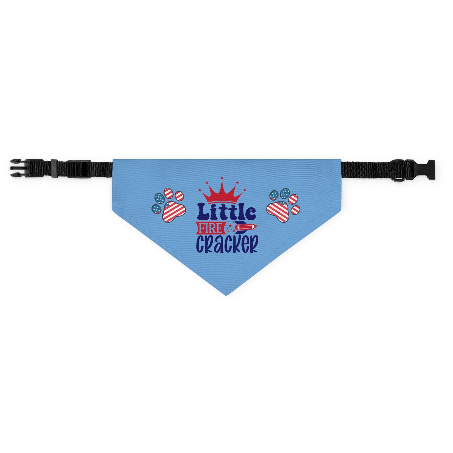 Pet Bandana Collar Little Firecracker July 4th Patriotic