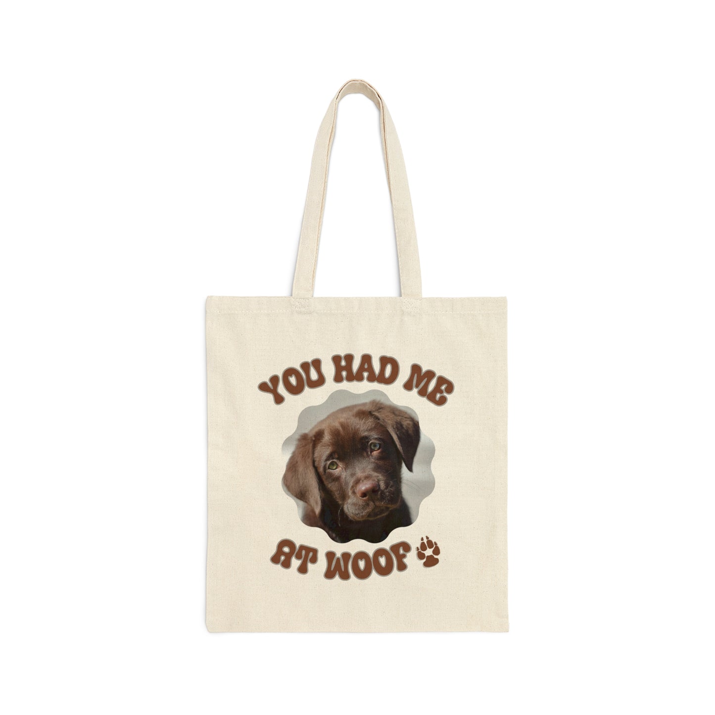 Brown Labrador Cotton Canvas Tote Bag Brown Lab Bag