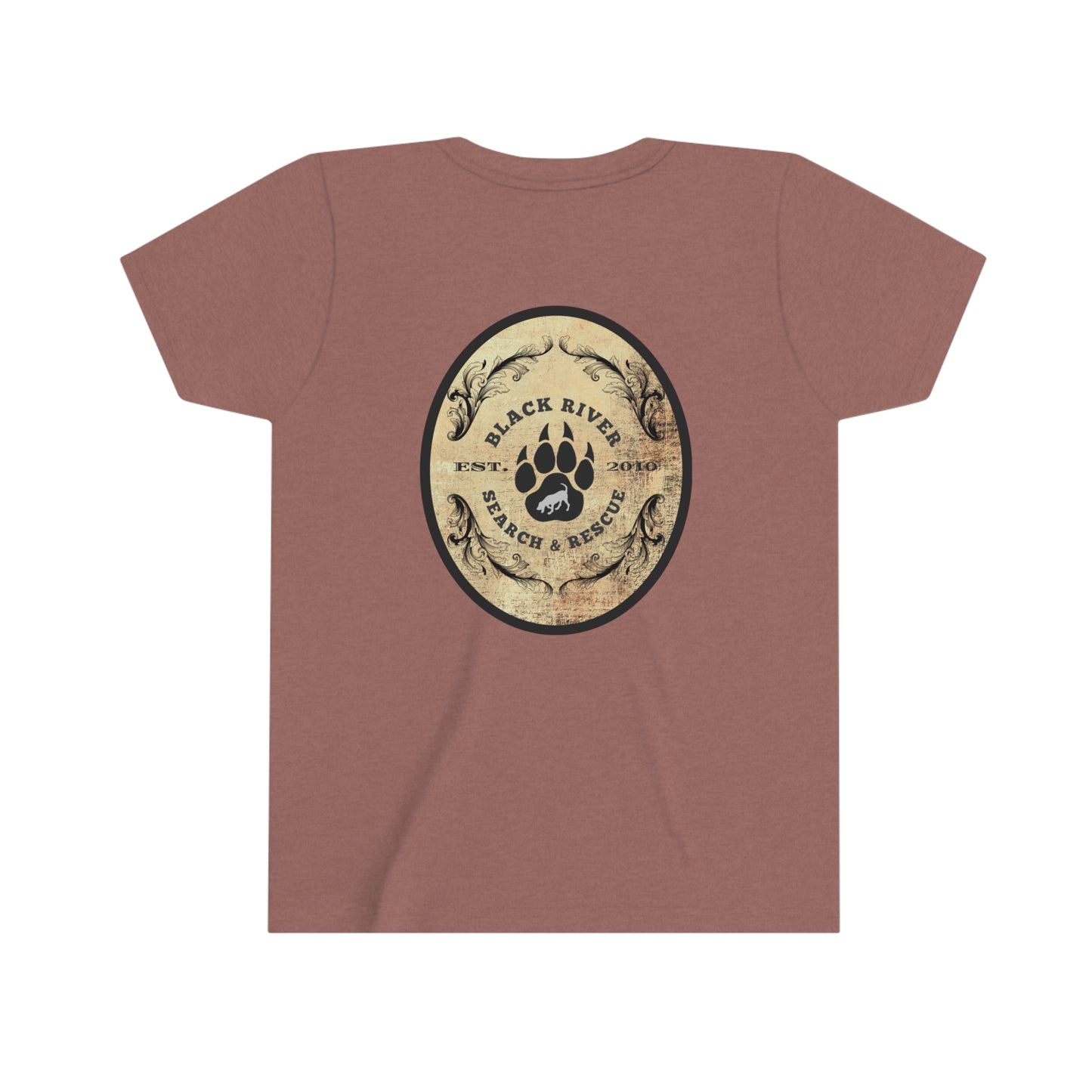 Black River Search & Rescue Logo Youth Short Sleeve Tee