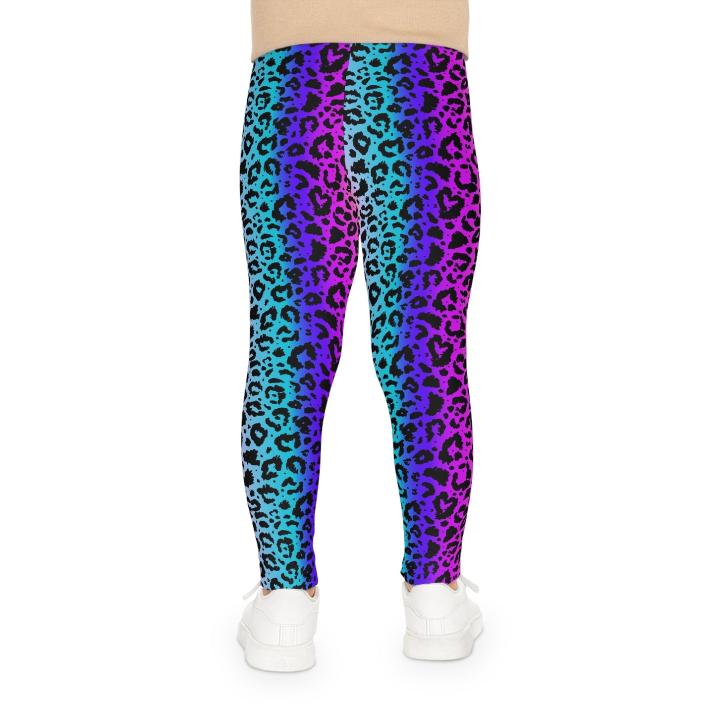 Kids Leggings Leopard print purple blue pink