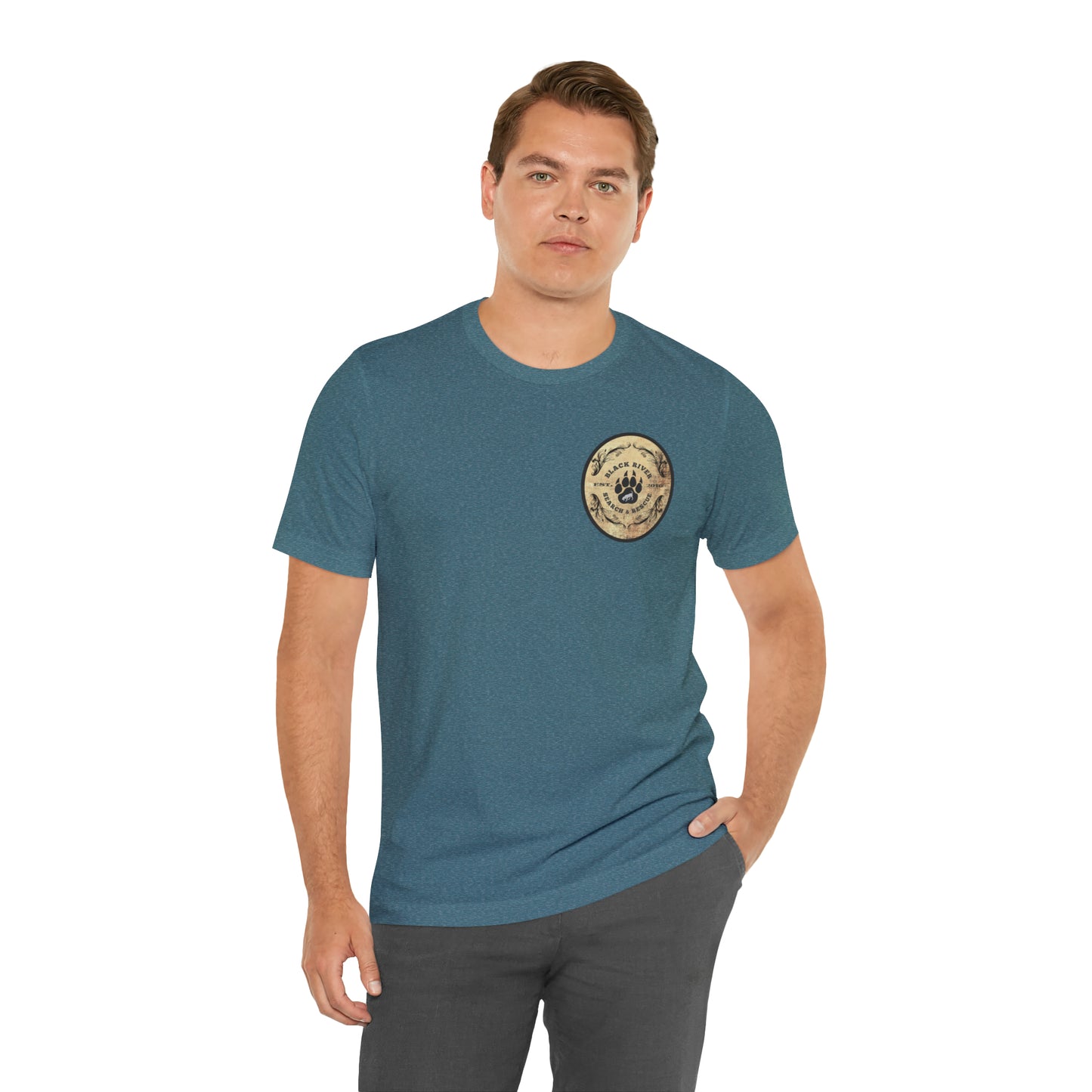 Black River Search & Rescue Logo Unisex Jersey Short Sleeve Tee