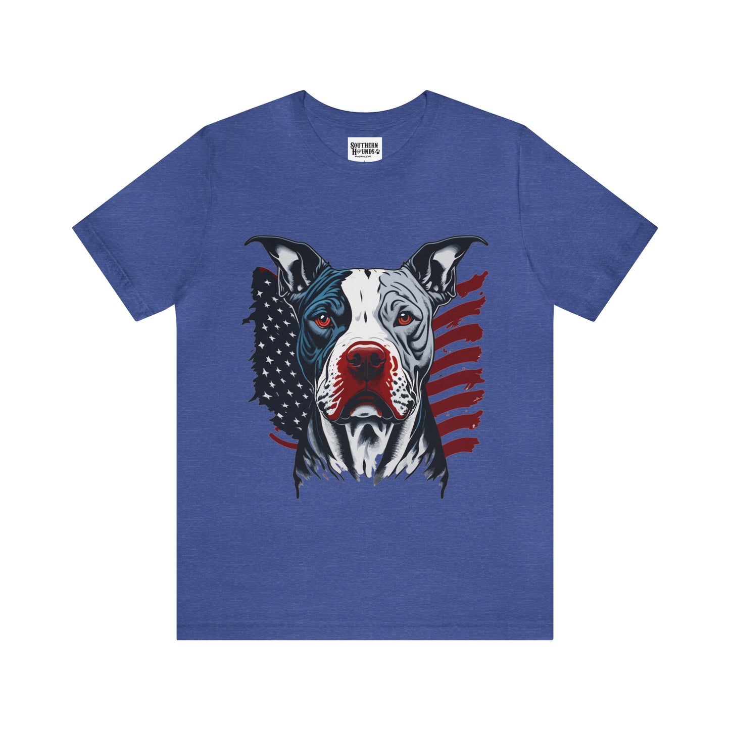 Pit bull 4th of July Unisex Jersey Short Sleeve Tee Patriotic