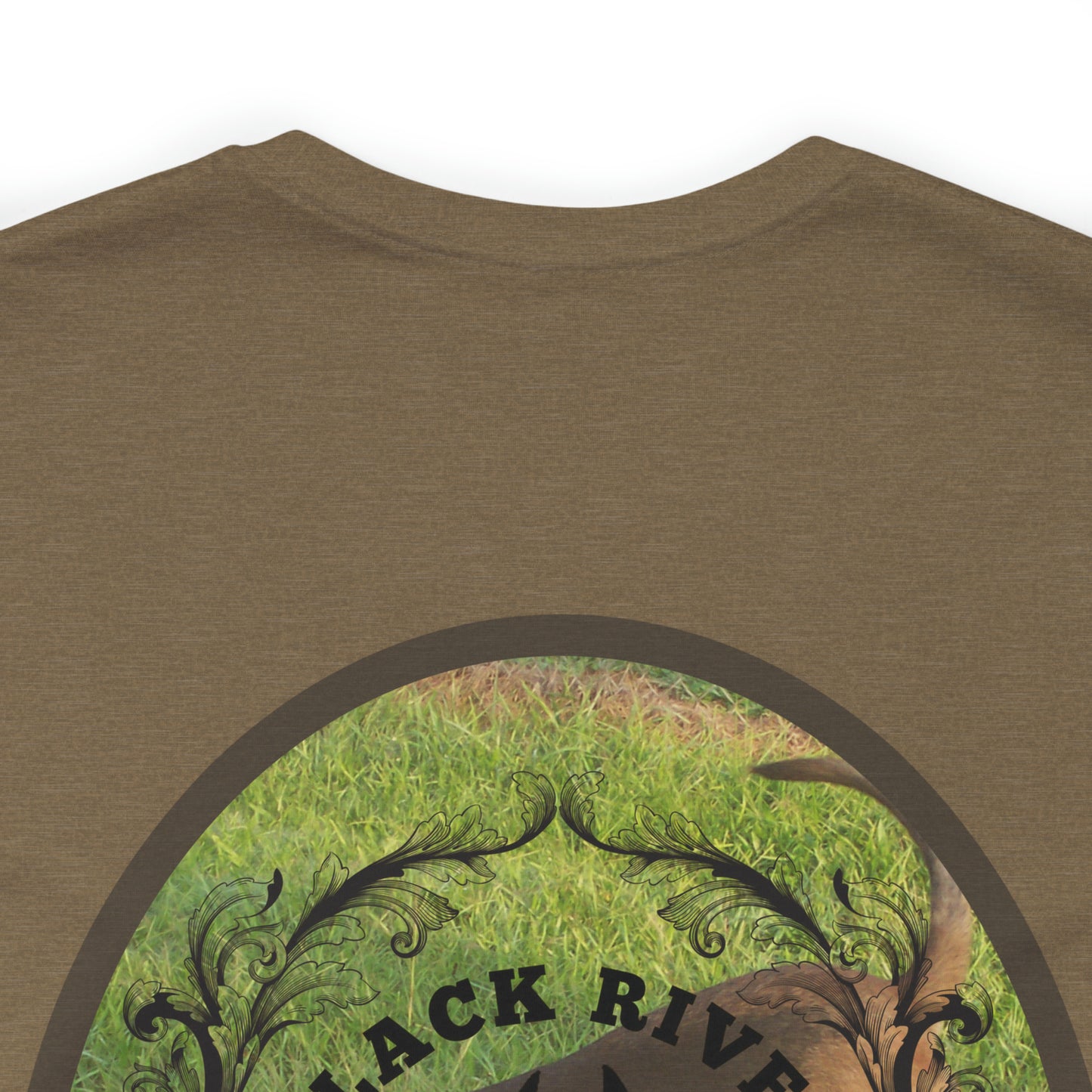 Black River Search & Rescue Logo with Lucy Unisex Jersey Short Sleeve Tee