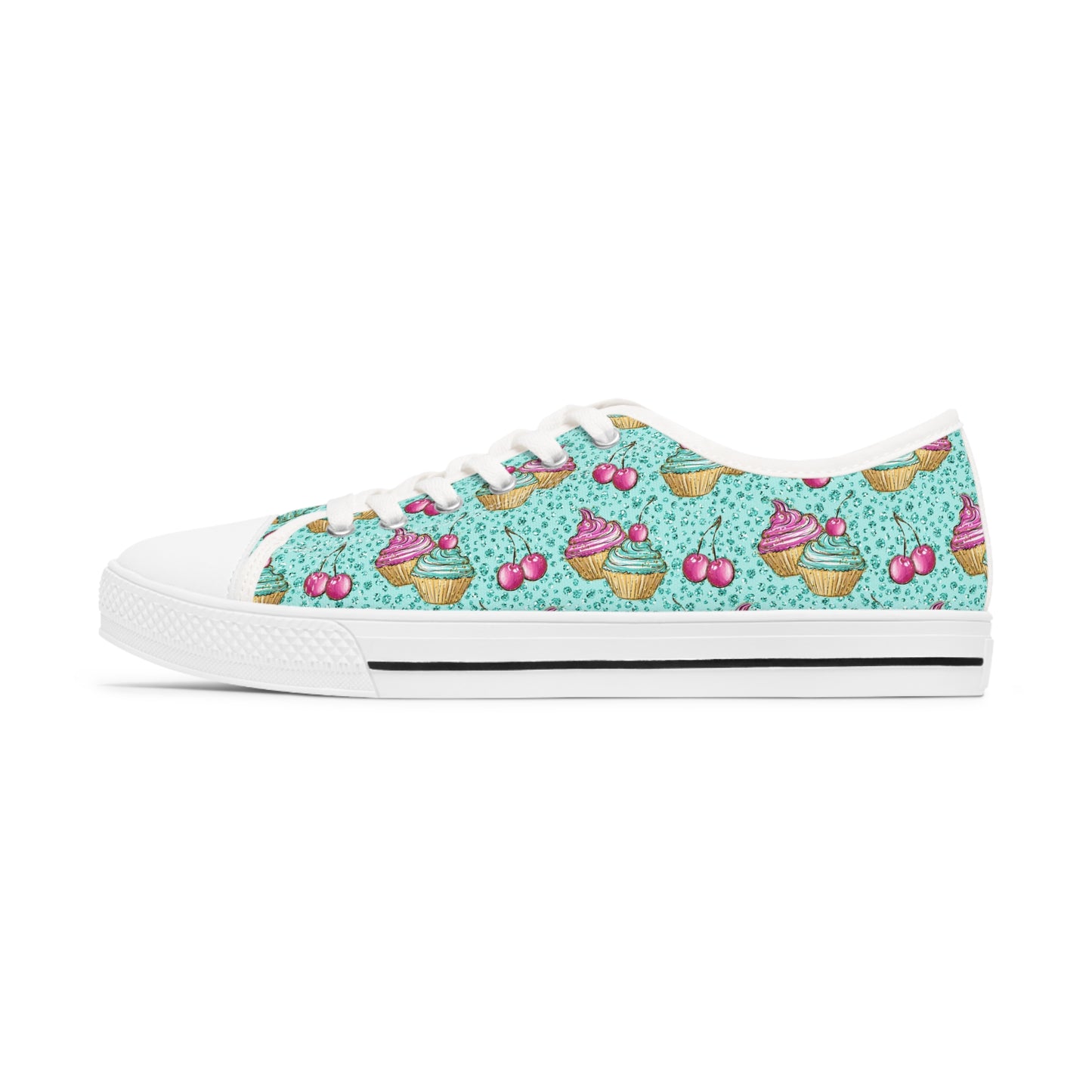 Cupcake Women's Low Top Sneakers Green Pick