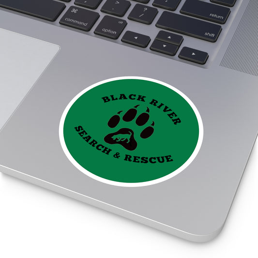 BRSAR Logo Round Stickers, Indoor\Outdoor, Multiple sizes, Dark Green