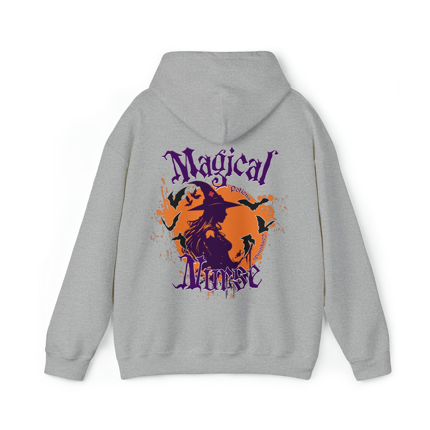 Magical Nurse Halloween Hooded Sweatshirt