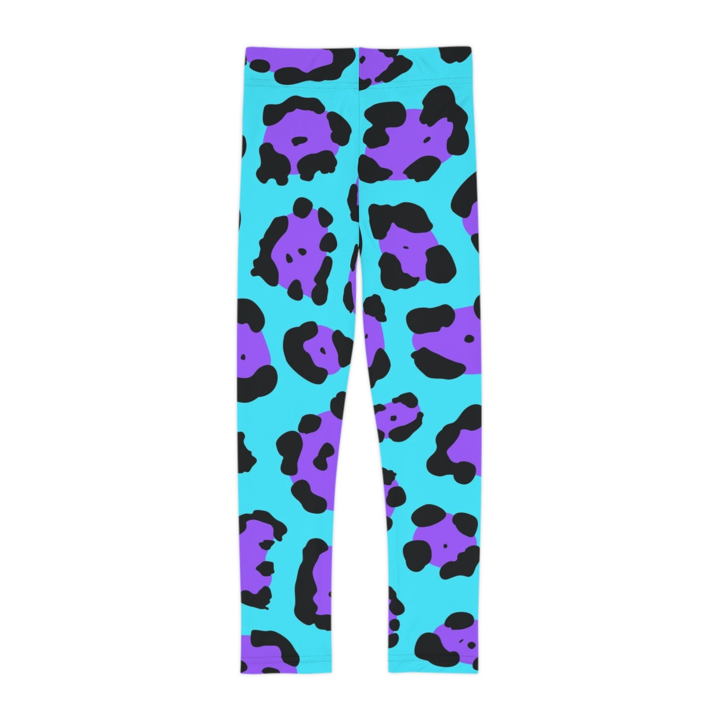 Kids Leggings Leopard print blue and purple