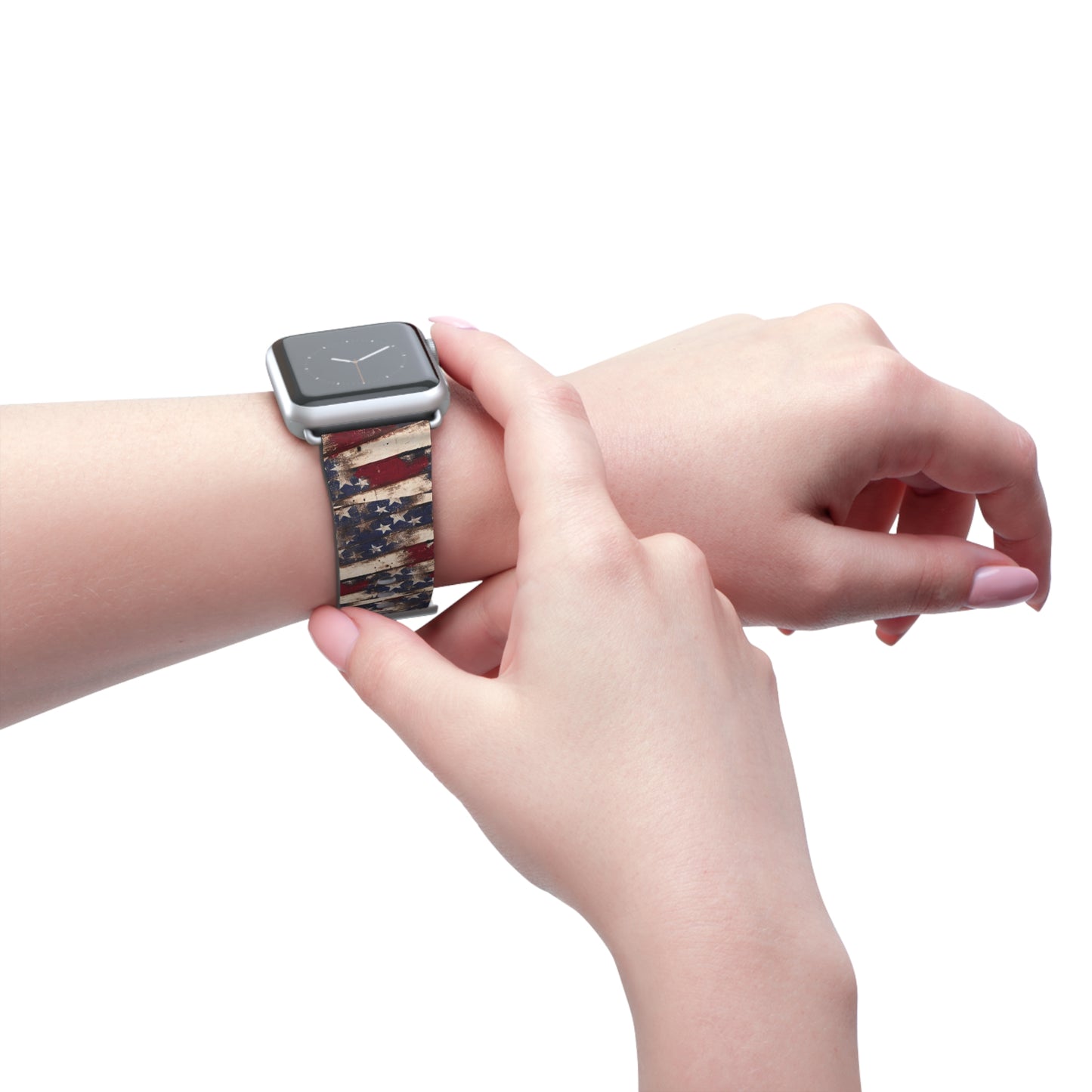 Distressed American Flag Apple Watch Band