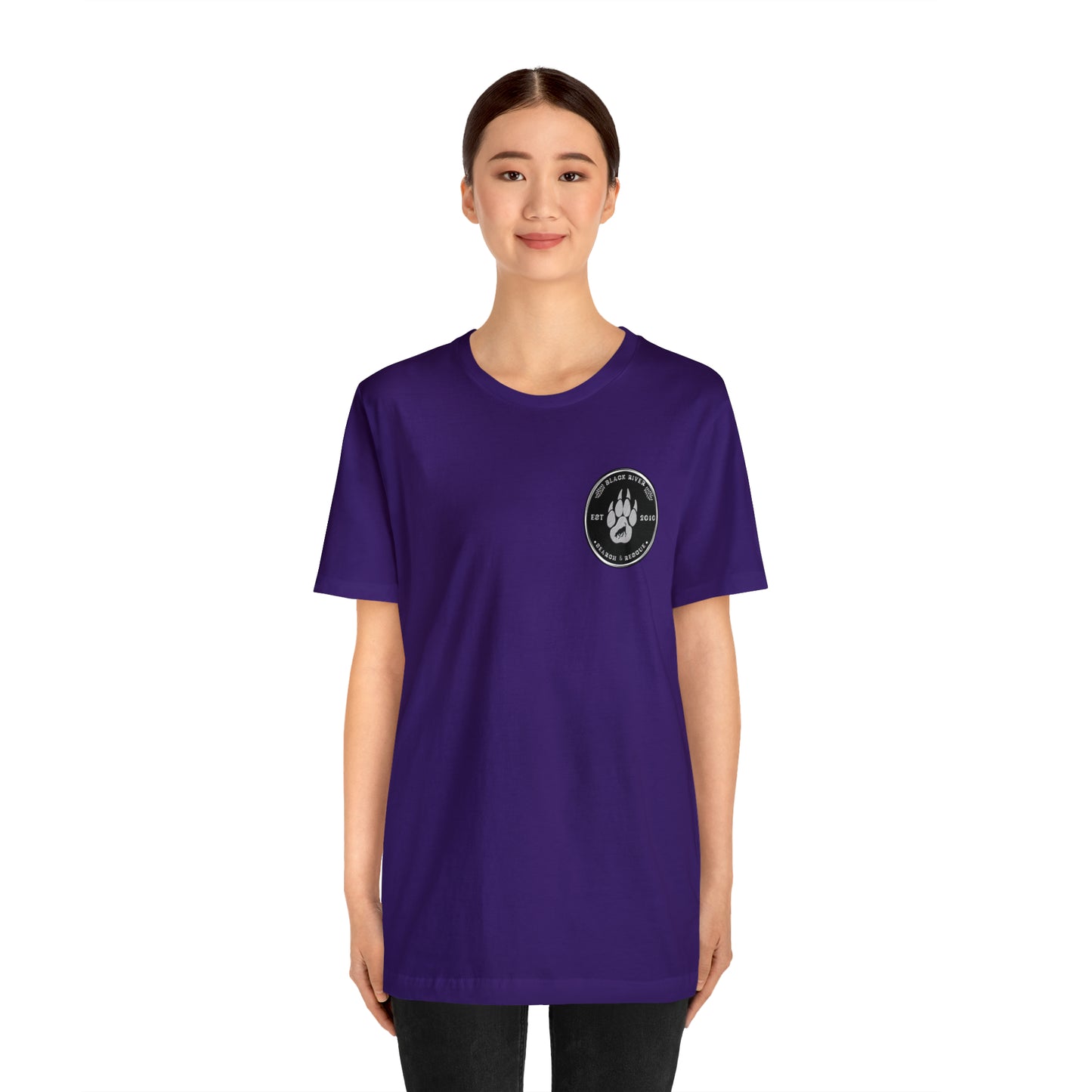 Black River logo black Short Sleeve Tee