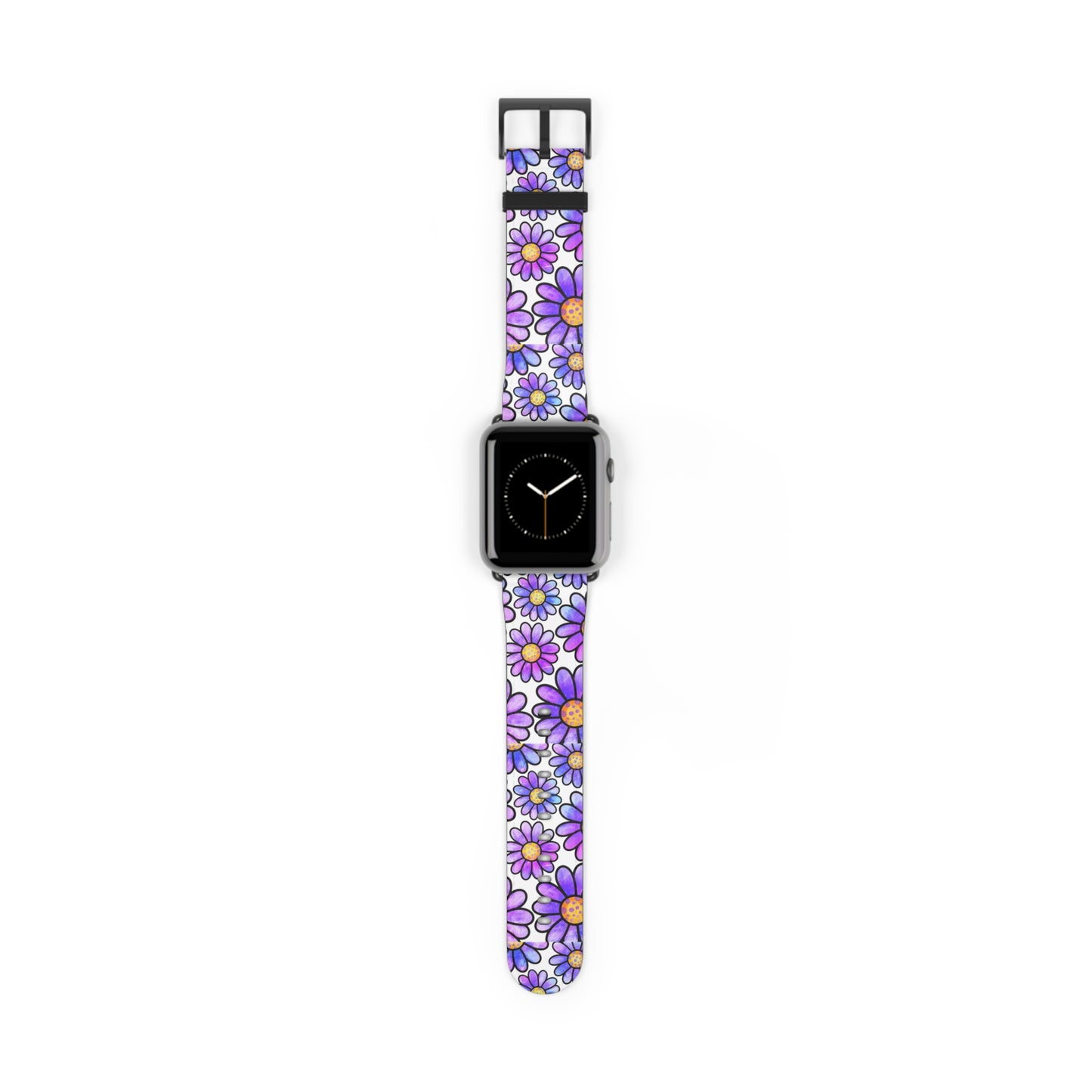 Retro Purple Flower Apple Watch Band