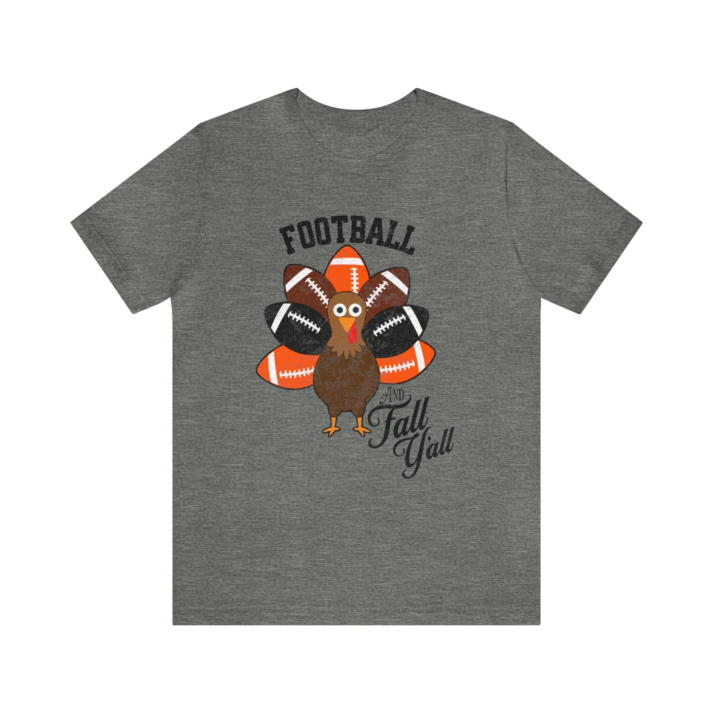 Vintage Orange and Black Football Short Sleeve Tee, Football and turkey shirt, Oklahoma State