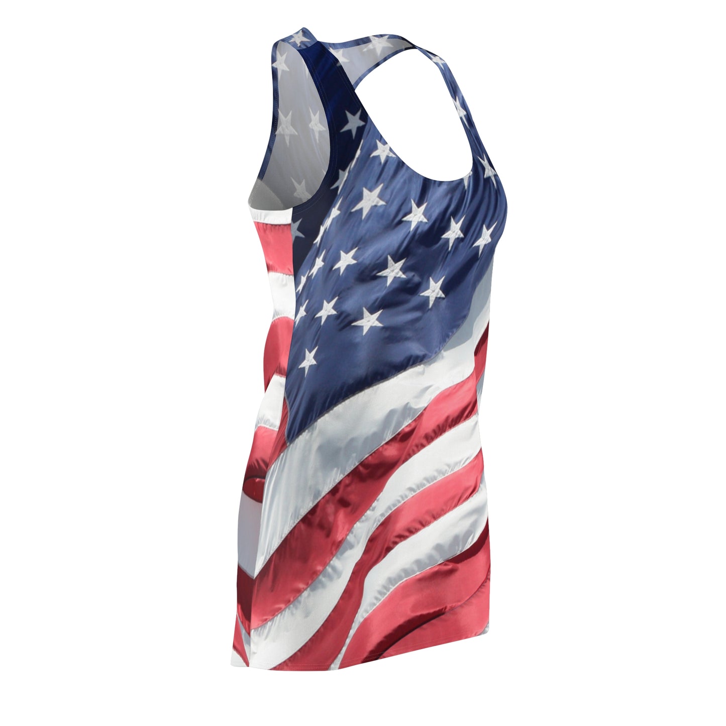 American flag dress Women's Racerback Dress Patriotic