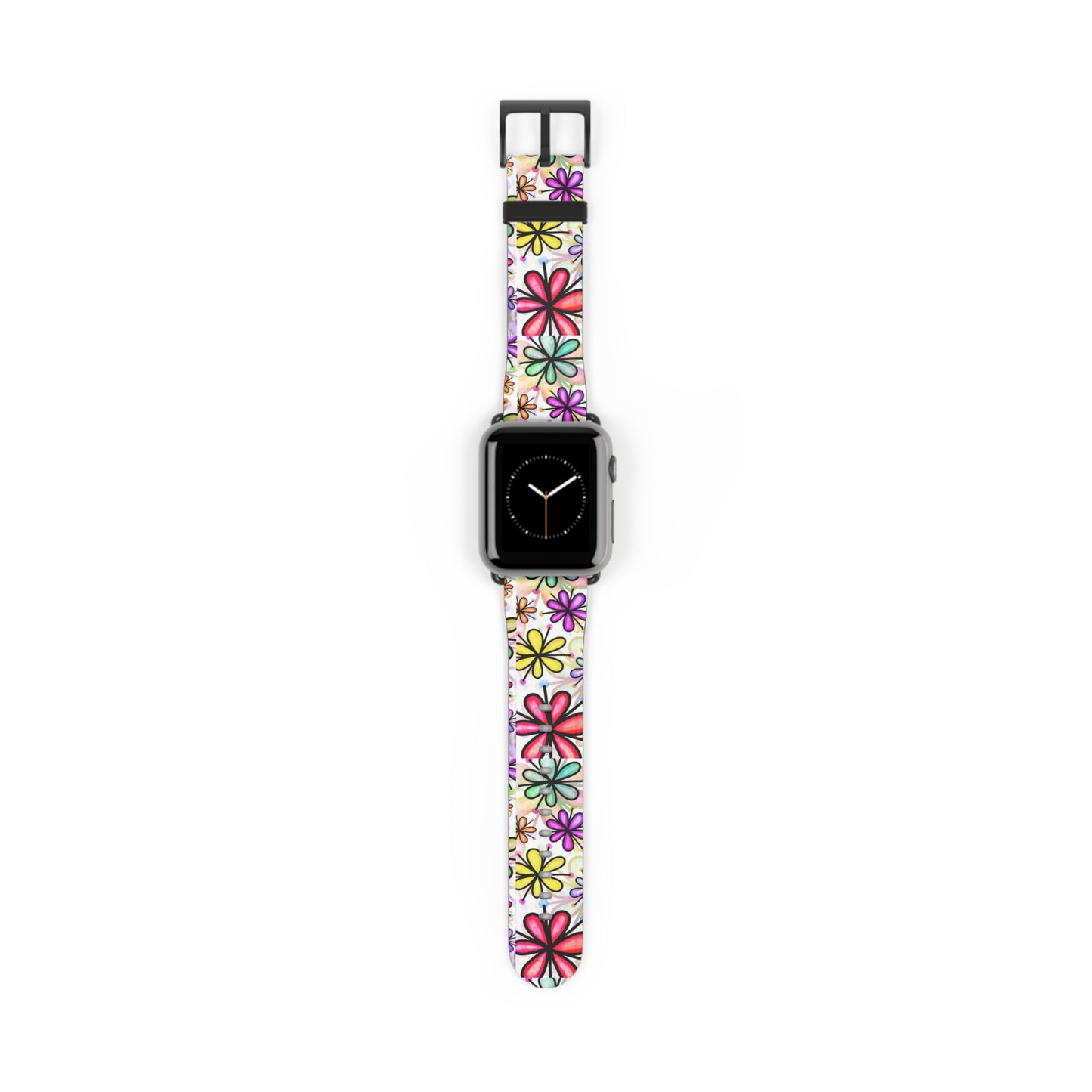 Retro flower multicolor Apple Watch Band floral