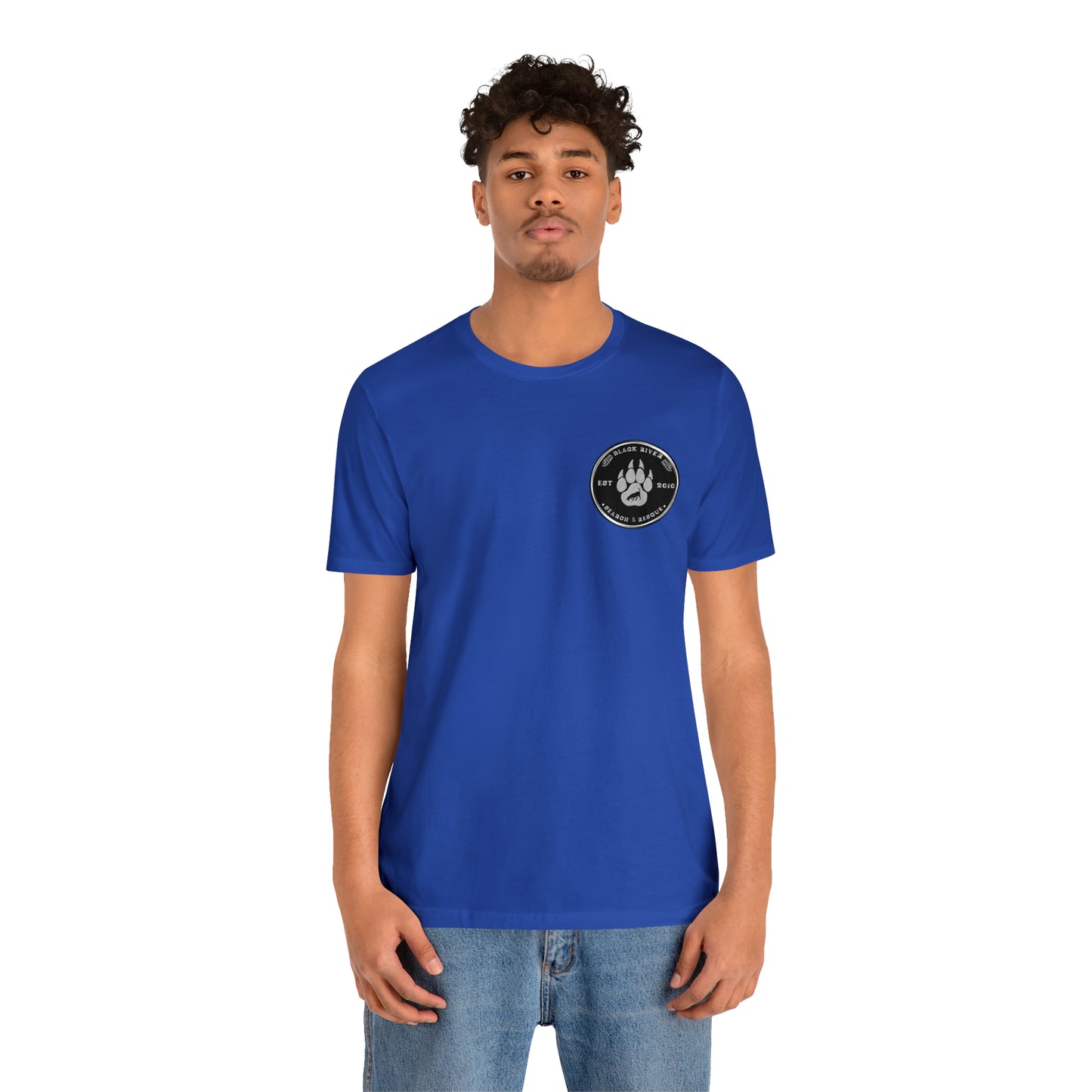 Black River logo black Short Sleeve Tee