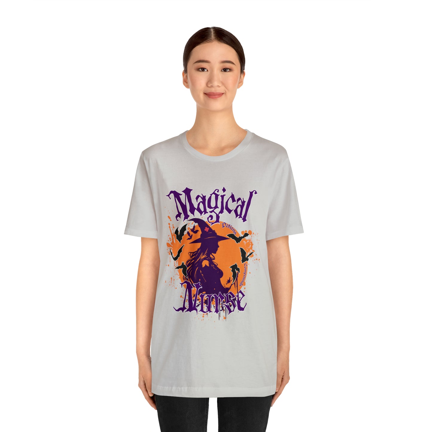 Magical Nurse Halloween short sleeved shirt