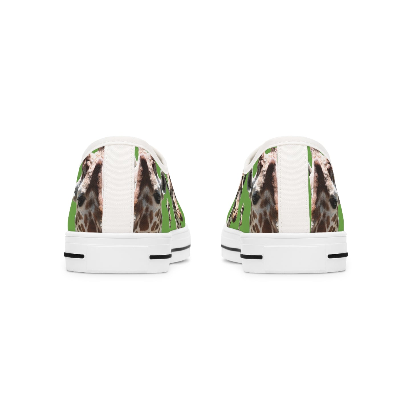 Women's Low Top Sneakers, Giraffe, Animal eye